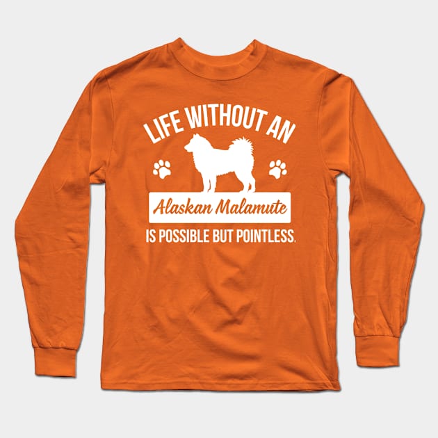 Alaskan Malamute Long Sleeve T-Shirt by nektarinchen